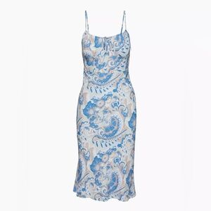 Aritzia Wilfred Bellow Paisley Print Sleeveless Midi Dress